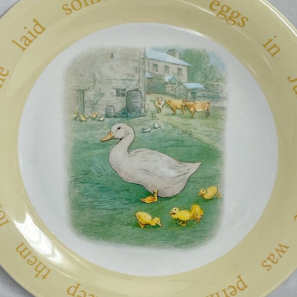 Pottery Barn Kids Peter Rabbit Beatrix Potter Melamine Dinner Plates SET of 3 - Picture 12 of 12